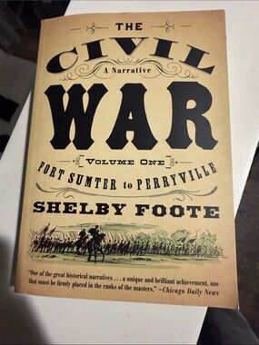 The Civil War Volume One by Shelby Foote - Beige Cover